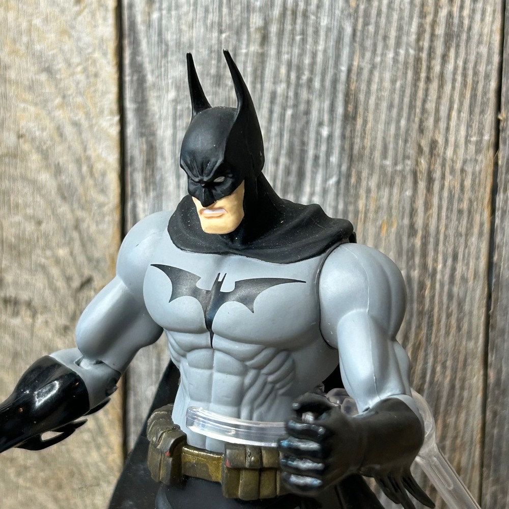 DC Direct Batman Action Figure Grey Black Suit 2006 Articulated With Stand